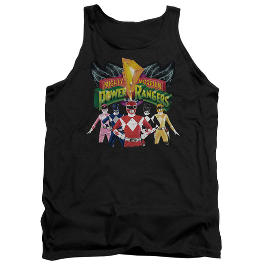 Power Rangers - Rangers Unite - Adult Tank - Black