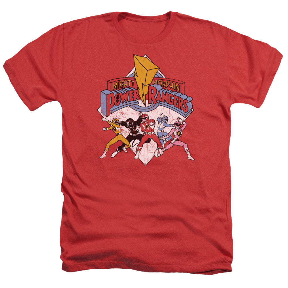 Power Rangers - Retro Rangers - Adult Heather - Red