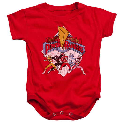 Power Rangers - Retro Rangers-infant Snapsuit - Red