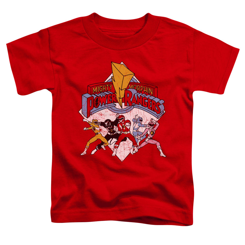Power Rangers - Retro Rangers - Short Sleeve Toddler Tee - Red T-shirt