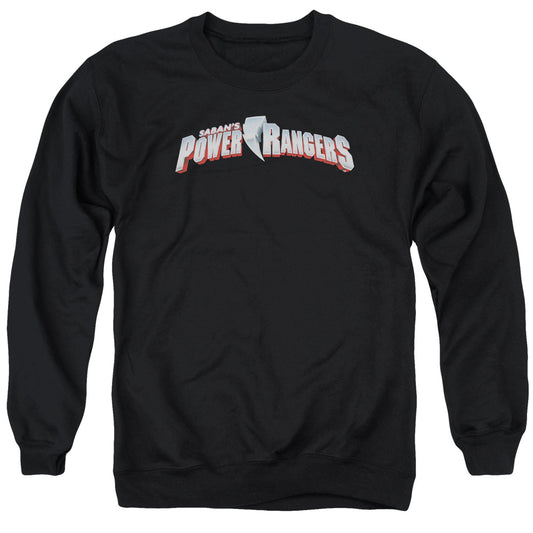 Power Rangers - New Logo - Adult Crewneck Sweatshirt - Black