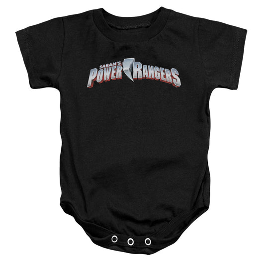 Power Rangers - New Logo-infant Snapsuit - Black