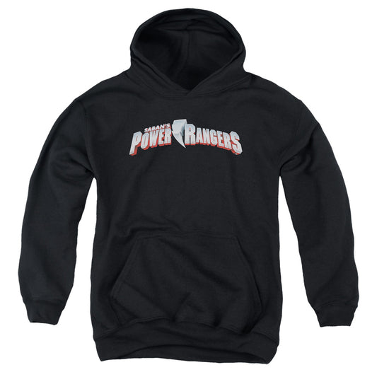 Power Rangers - New Logo - Youth Pull-over Hoodie - Black