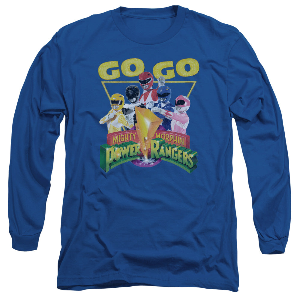 Power Rangers - Go Go - Long Sleeve Adult 18/1 - Royal Blue T-shirt
