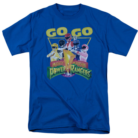 Power Rangers - Go Go - Short Sleeve Adult 18/1 - Royal Blue T-shirt