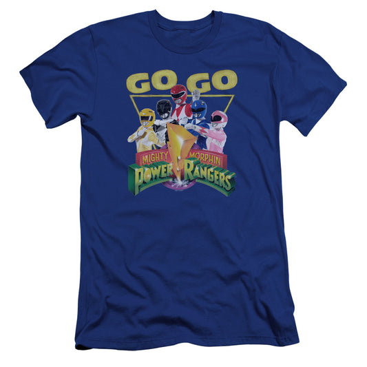 Power Rangers - Go Go-premuim Canvas Adult Slim Fit 30/1 - Royal Blue