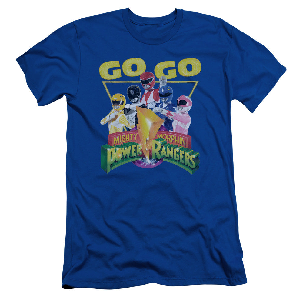 Power Rangers - Go Go - Short Sleeve Adult 30/1 - Royal Blue T-shirt