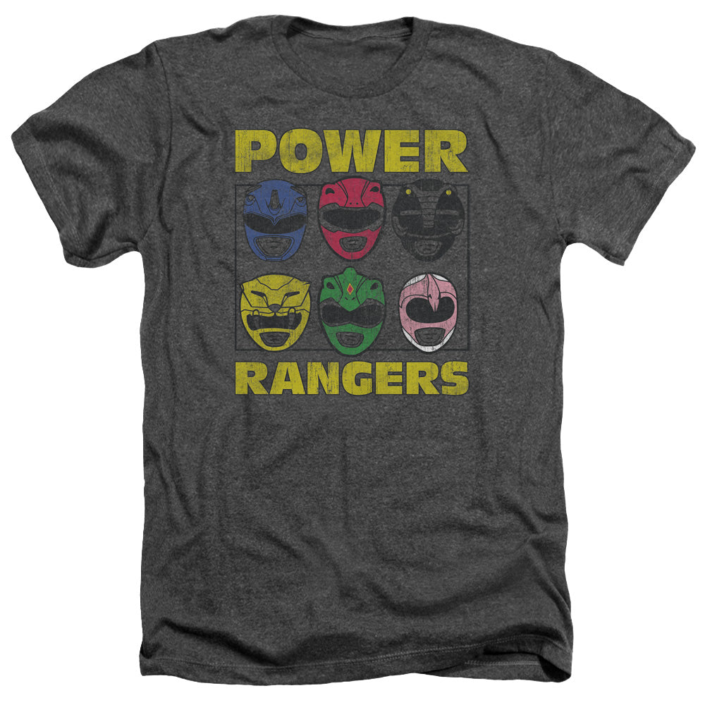 Powr Rangers - Ranger Heads - Adult Heather - Charcoal