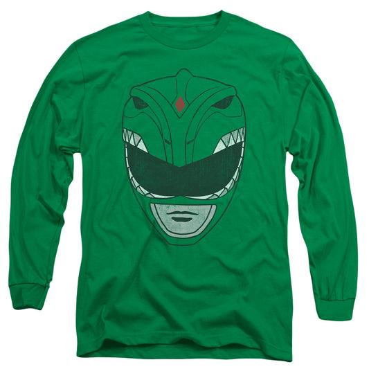 Power Rangers - Green Ranger - Long Sleeve Adult 18/1 - Kelly Green T-shirt