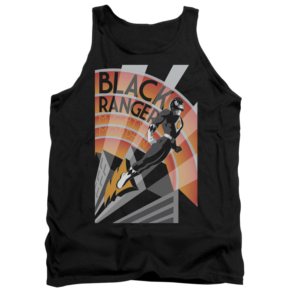 Power Rangers - Black Ranger Deco - Adult Tank - Black