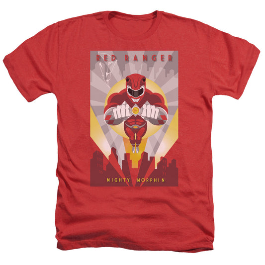 Power Rangers - Red Deco - Adult Heather - Red