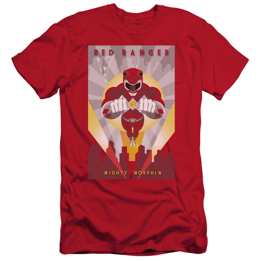 Power Rangers - Red Deco - Short Sleeve Adult 30/1 - Red T-shirt