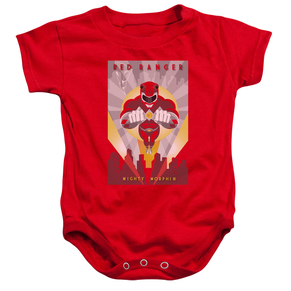 Power Rangers - Red Deco-infant Snapsuit - Red