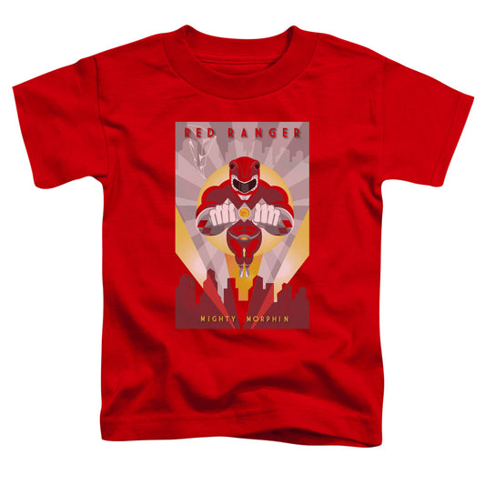 Power Rangers - Red Deco - Short Sleeve Toddler Tee - Red T-shirt