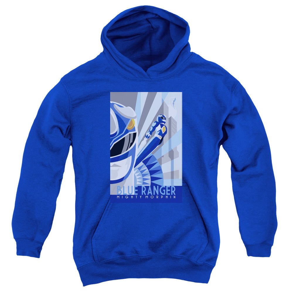 Power Rangers - Blue Ranger Deco - Youth Pull-over Hoodie - Royal
