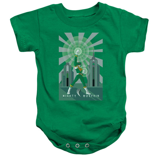 Power Rangers - Green Ranger Deco-infant Snapsuit - Kelly Green