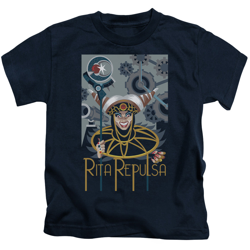 Power Rangers - Rita Deco - Short Sleeve Juvenile 18/1 - Navy T-shirt