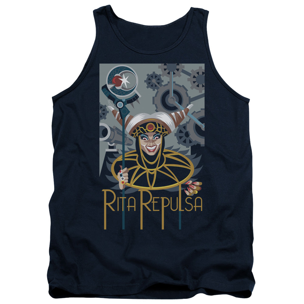 Power Rangers - Rita Deco - Adult Tank - Navy
