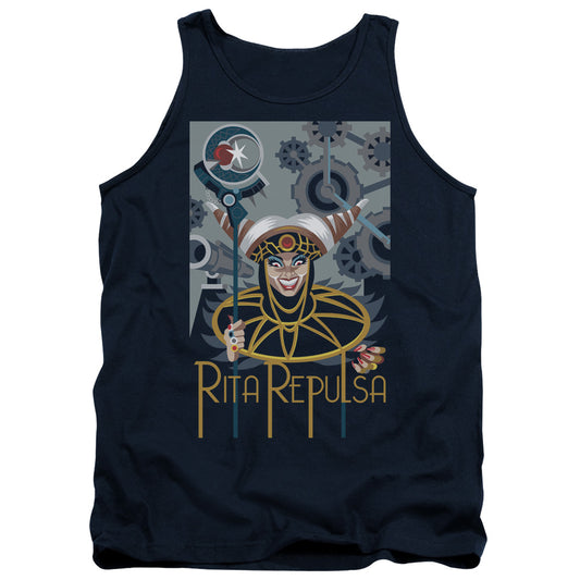 Power Rangers - Rita Deco - Adult Tank - Navy