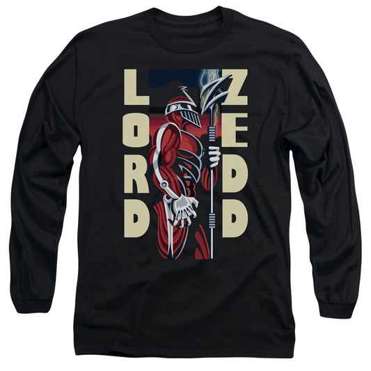 Power Rangers - Zedd Deco - Long Sleeve Adult 18/1 - Black T-shirt