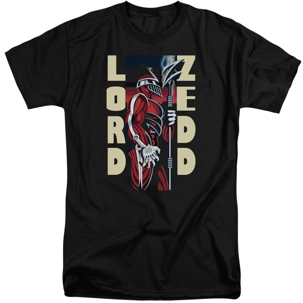 Power Rangers - Zedd Deco - Short Sleeve Adult Tall - Black T-shirt