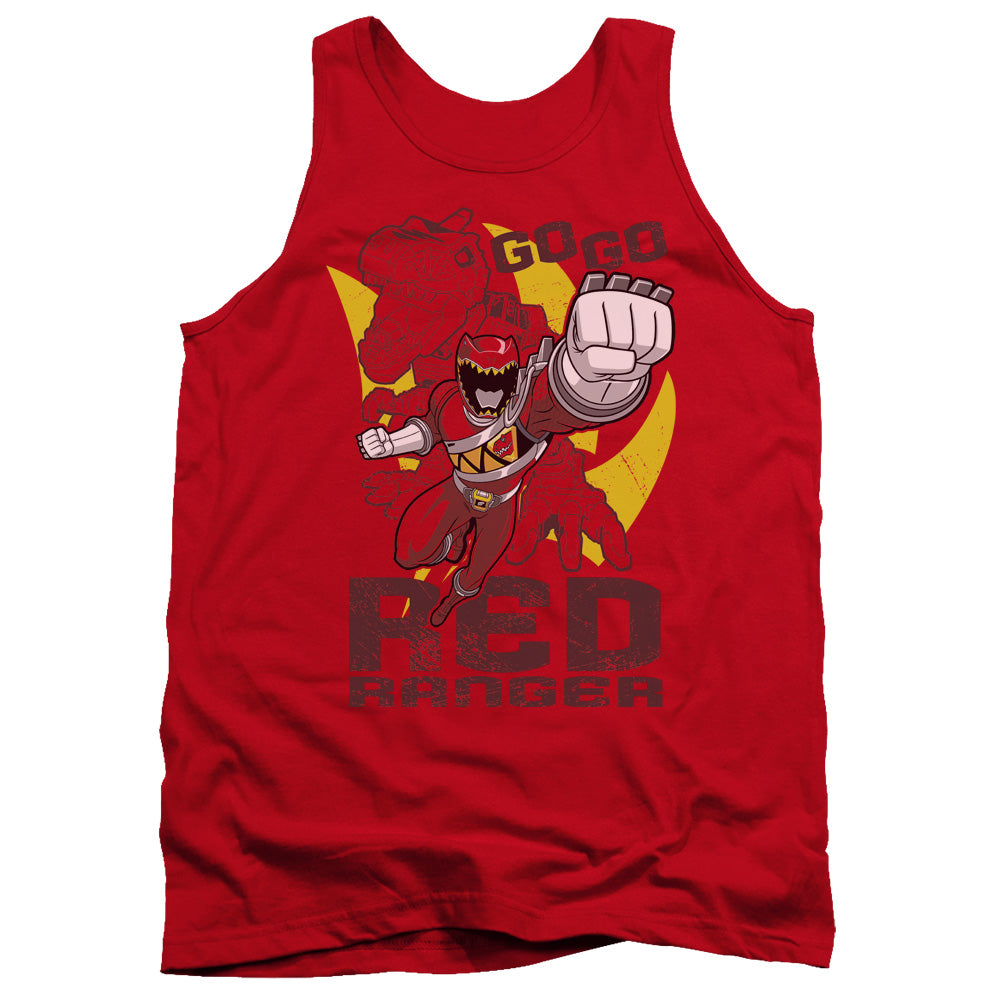 Power Rangers - Go Red - Adult Tank - Red
