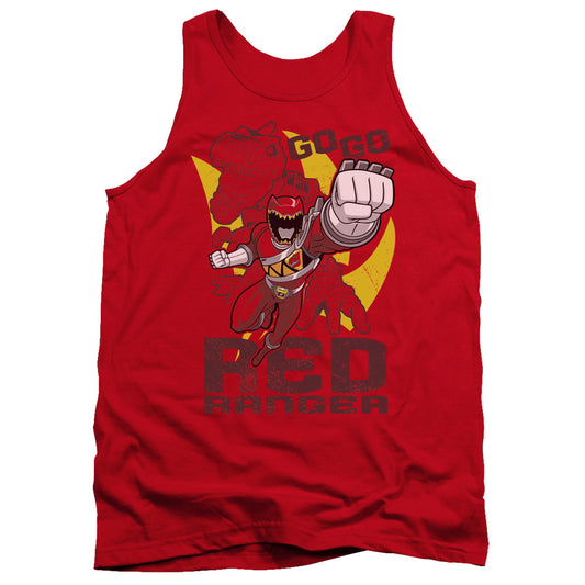 Power Rangers - Go Red - Adult Tank - Red