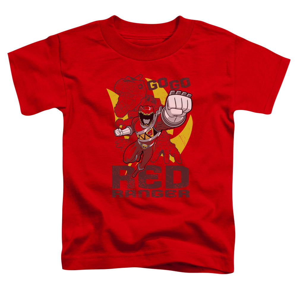 Power Rangers - Go Red - Short Sleeve Toddler Tee - Red T-shirt