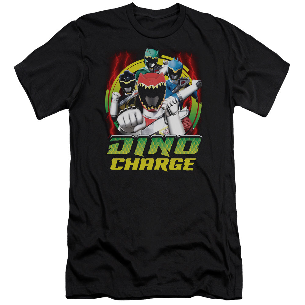 Power Rangers - Dino Lightning-premuim Canvas Adult Slim Fit 30/1 - Black