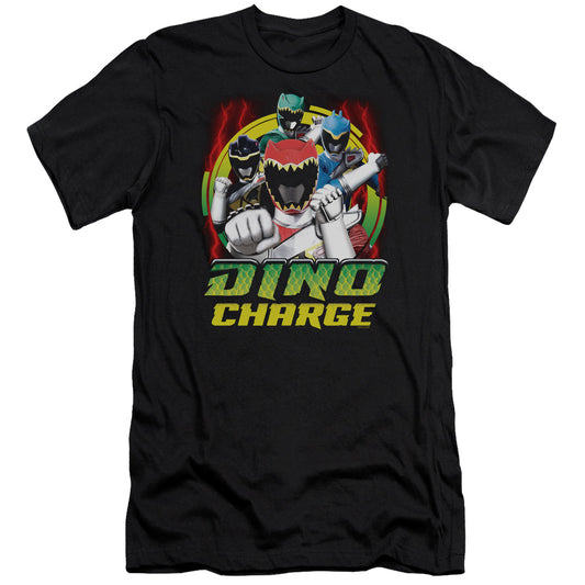 Power Rangers - Dino Lightning-premuim Canvas Adult Slim Fit 30/1 - Black