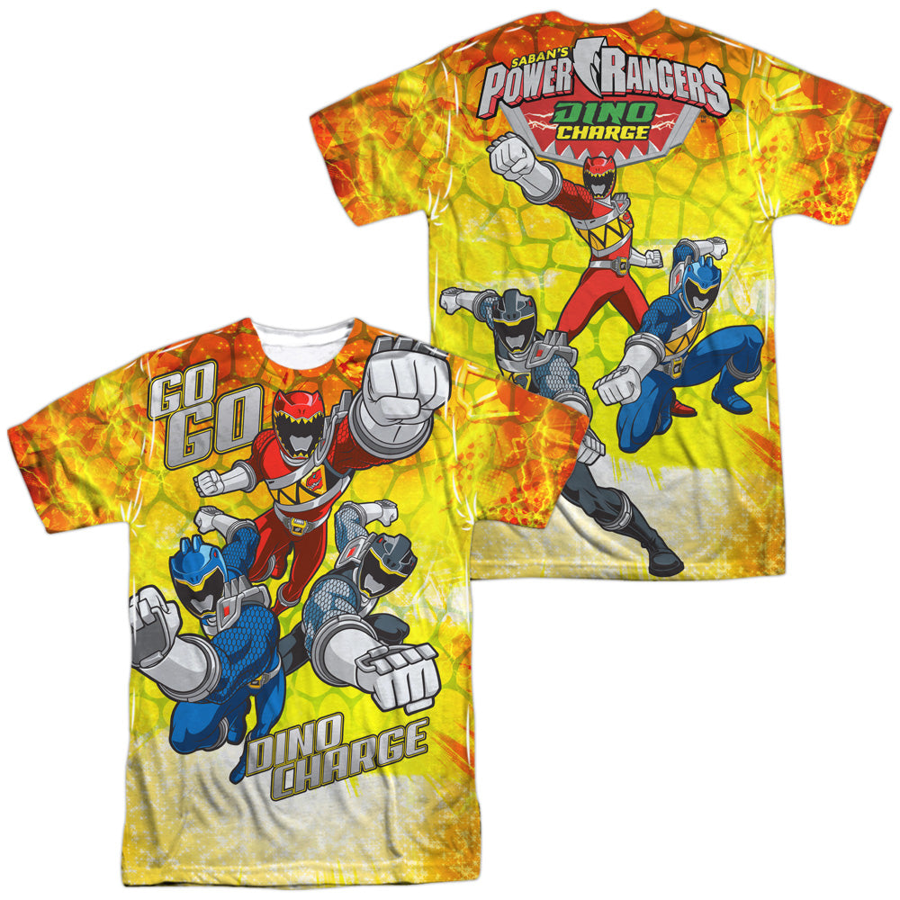 POWER RANGERS GO GO DINO CHARGE (FRONT/BACK PRINT)-S/S ADULT T-Shirt
