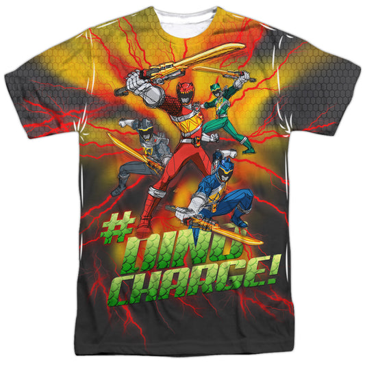 Power Rangers - Hashtag - Short Sleeve Adult Poly Crew - White T-shirt