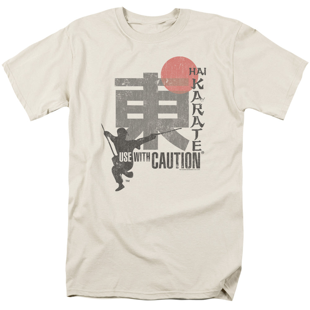 Hai Karate - Caution - Short Sleeve Adult 18/1 - Cream T-shirt
