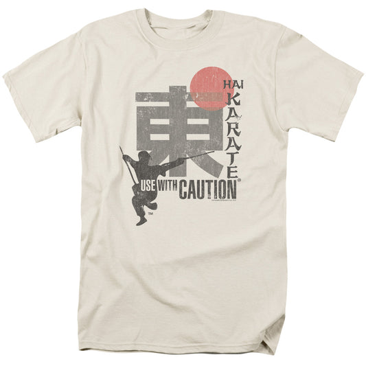 Hai Karate - Caution - Short Sleeve Adult 18/1 - Cream T-shirt
