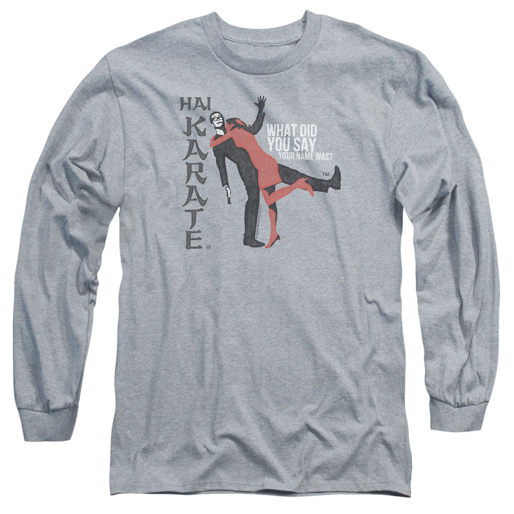 Hai Karate - Name - Long Sleeve Adult 18/1 - Athletic Heather T-shirt
