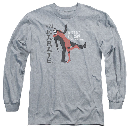 Hai Karate - Name - Long Sleeve Adult 18/1 - Athletic Heather T-shirt