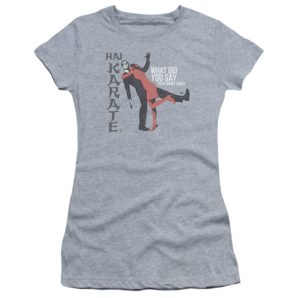 Hai Karate - Name - Short Sleeve Junior Sheer - Athletic Heather T-shirt