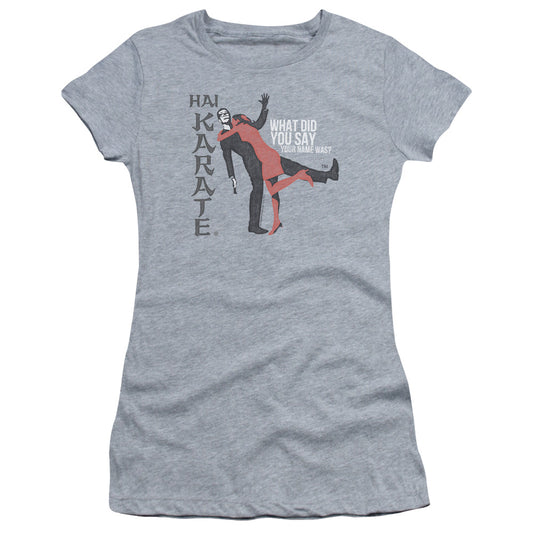 Hai Karate - Name - Short Sleeve Junior Sheer - Athletic Heather T-shirt
