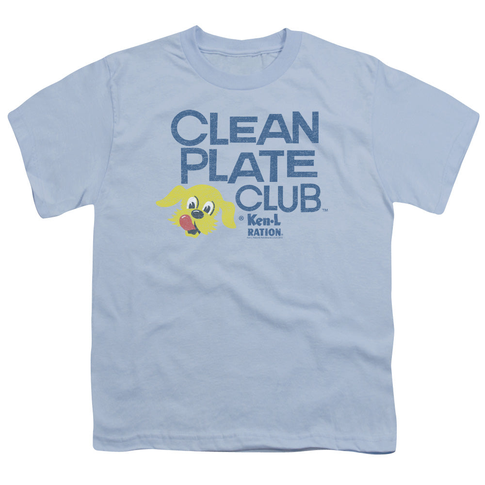 Ken L Ration - Clean Plate - Short Sleeve Youth 18/1 - Light Blue T-shirt