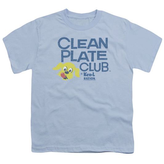 Ken L Ration - Clean Plate - Short Sleeve Youth 18/1 - Light Blue T-shirt