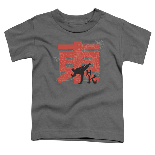 Hai Karate - Hk Kick - Short Sleeve Toddler Tee - Charcoal T-shirt