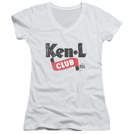 Ken L Ration - Ken L Club - Junior V-neck - White
