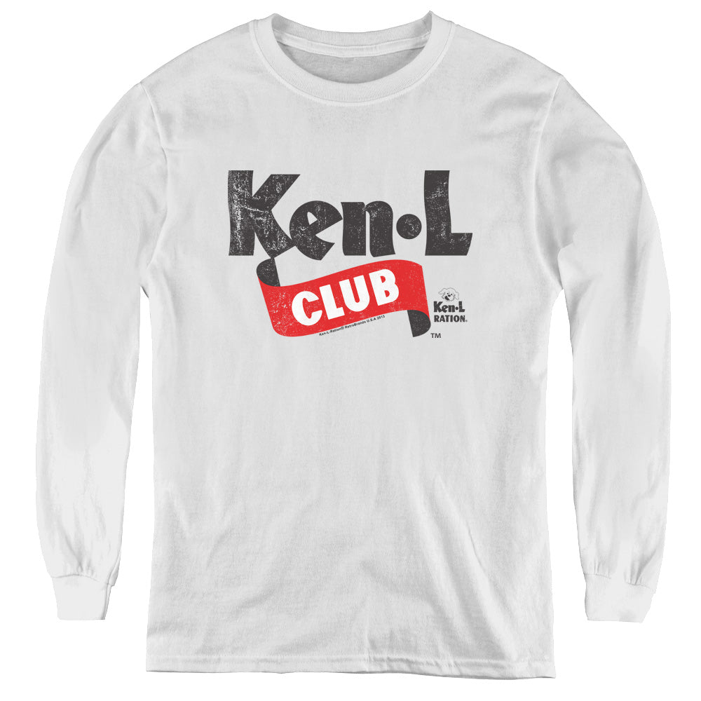 Ken L Ration - Ken L Club - Youth Long Sleeve Tee - White