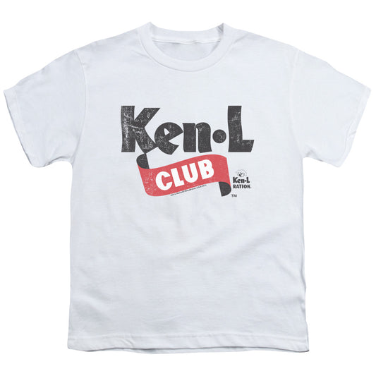 Ken L Ration - Ken L Club - Short Sleeve Youth 18/1 - White T-shirt