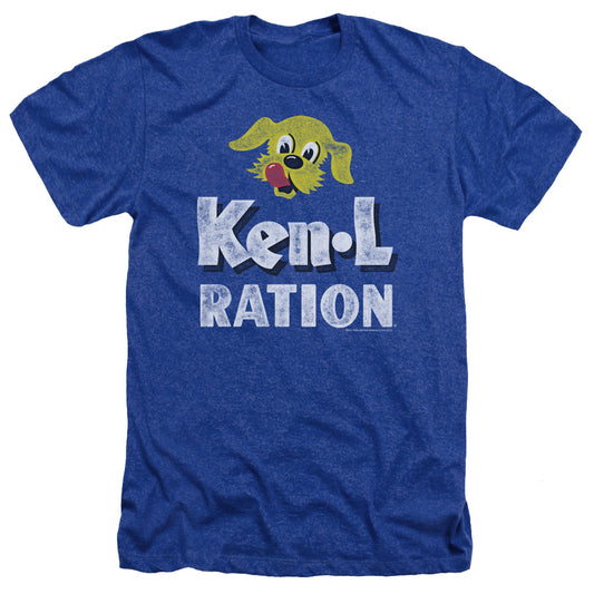Ken L Ration - Distressed Logo - Adult Heather - Royal Blue