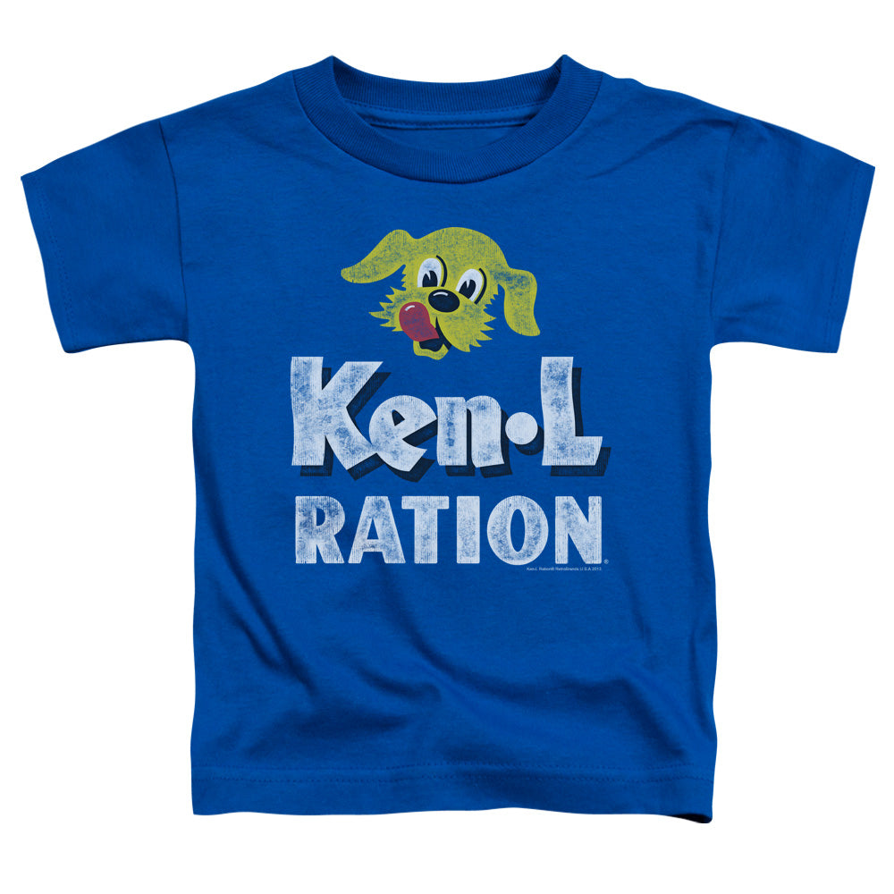 Ken L Ration - Distressed Logo - Short Sleeve Toddler Tee - Royal Blue T-shirt