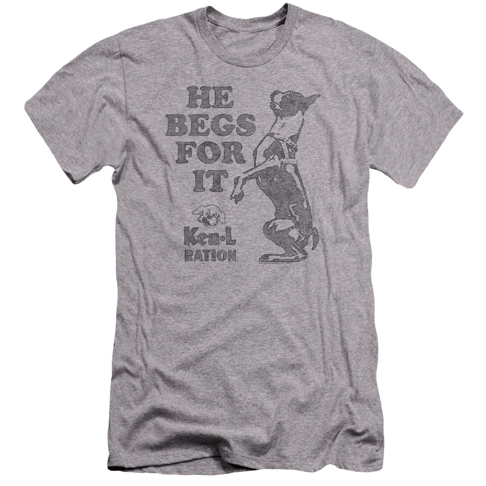 Ken L Ration - Begs-premuim Canvas Adult Slim Fit 30/1 - Athletic Heather