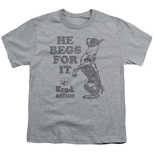 Ken L Ration - Begs - Short Sleeve Youth 18/1 - Athletic Heather T-shirt