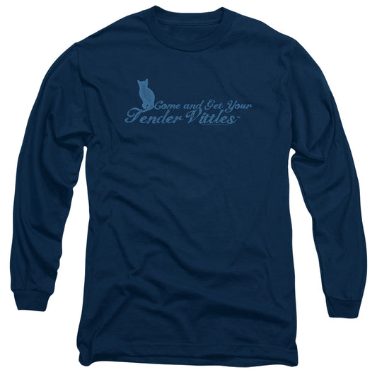 Tender Vittles - Come And Get Em - Long Sleeve Adult 18/1 - Navy T-shirt
