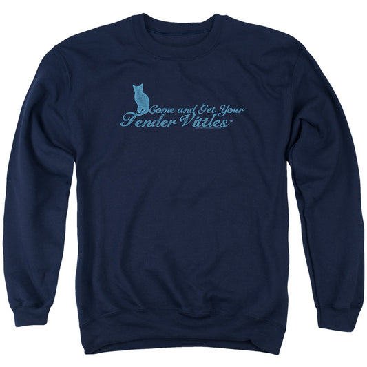 Tender Vittles - Come And Get Em - Adult Crewneck Sweatshirt - Navy
